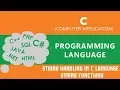 49 String Handling in C language String Functions - C Language