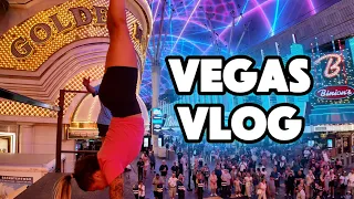 Speed running Vegas (Trampwall show vlog)🎰🤸🔥