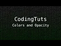 Colors and opacity