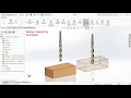 Drilling operation animation tutorial in solidworks