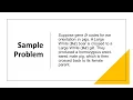 Sample Problem on Mendelian Inheritance