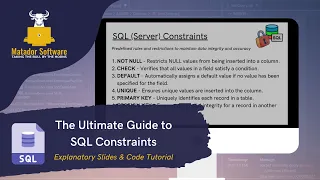 The Ultimate Guide to SQL Constraints