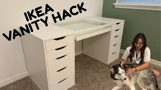 IKEA VANITY HACK Build my new IKEA makeup vanity with me