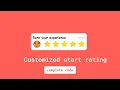 Customized start rating using HTML CSS and JS complete code