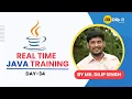JAVA Real Time Training - Day 34 Constructors In Java By Dilip IT Academy