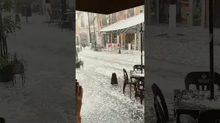 Crazy hail storm in Mexico in May