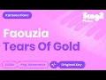 Download Lagu Faouzia - Tears of Gold (Piano Karaoke)