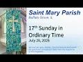 St Mary Parish Mass OT 17 July 26 2026