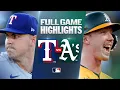 RANGERS vs ATHLETICS Full Game Highlights August 15 2026 MLB Season