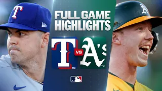RANGERS vs ATHLETICS Full Game Highlights August 15 2026 MLB Season