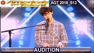 joseph obrien 20 yo never kissed or never dated sings hello americas got talent 2018 audition agt