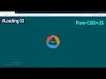 Rounded Loading Page Animation with Pure CSS HTML Web Design