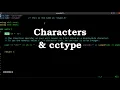 The character data type cctype aka ctype h