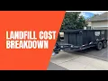 LANDFILL COST BREAKDOWN Dumpster Rentals and Junk Removal