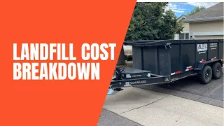 LANDFILL COST BREAKDOWN Dumpster Rentals and Junk Removal