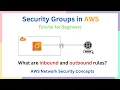 Security Groups Tutorial for Absolute Beginners Inbound and Outbound Rules AWS Networking Concepts