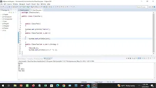 Eclipse IDE Session 6 Constructor chain