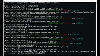 matplotlib install with pip