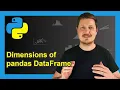 Count Number of Rows Columns of pandas DataFrame in Python 3 Examples How to Get Dimensions