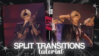 SPLIT TRANSITIONS on CAPCUT FREE capcut tutorial