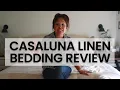 Casaluna Linen Sheets from Target - Bedding Review Fitted Flat Sheet and Shams