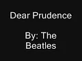The Beatles - Dear Prudence