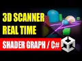 3D Scanner effect Tutorial - Unity Shader Graph English Captions