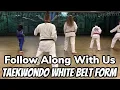 TaeKwonDo White Belt Basic Form One Tutorial practice loops