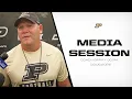 Coach Barry Odom Media Session Purdue Football