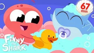 The Baby In The Bath + More Routines Songs! | Finny The Shark