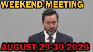 JW Weekend Meeting for AUGUST 29-30 2026
