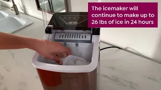 Improvements Portable Ice Maker with 26 lb Capacity