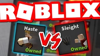 HASTE VS SLEIGHT IN ROBLOX MURDER MYSTERY 2