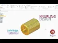 Solid Edge Knurling Design Learn How to make Knurling Design in Solid Edge Solid Edge Beginners