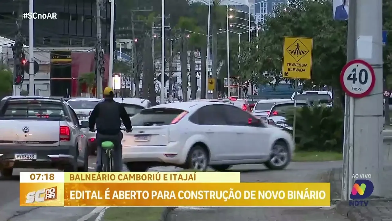 Edital é aberto para construção de novo binário entre Itajaí e Balneário Camboriú