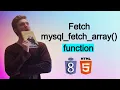 What does the function mysql - fetch