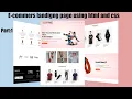 Make a Landing Page Using HTML CSS Landing Page Website Design Step By Step Part 1