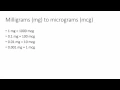 SP17 grams mg mcg