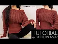 How to Crochet an Off the Shoulder Batwing Top Pattern Tutorial DIY