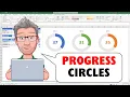 How to Create Dynamic Progress Circle Charts in Excel