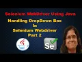 Handling Drop Down Box in Selenium Webdriver Part 2 Learn Selenium Webdriver Using Java