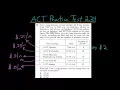ACT Math Practice Test 2 34 Word Problem 18