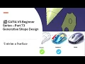 CATIA V5 Untrim Surface Tutorial Generative Shape Design Beginner Series Part 73