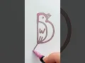 Draw a Cute Bird Using Just Letters in 20 Seconds