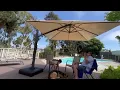 Purple Leaf Patio Umbrella
