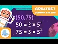 GREATEST COMMON FACTOR How to Calculate the Greatest Common Factor Math for Kids