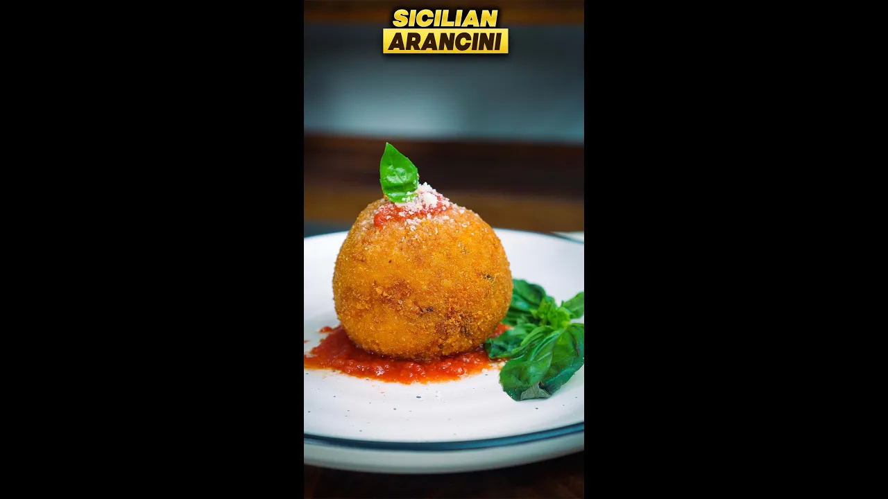 The best SICILIAN ARANCINI recipe #shorts