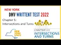 Dmv written test New York 2022 Chapter 5 Intersection and turns