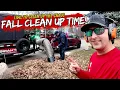 Our NEW Fall Leaf Cleanup Setup Saves HOURS of Work