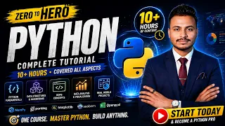 Python Full Course 2026 - Zero to Data Analyst Complete Tutorial